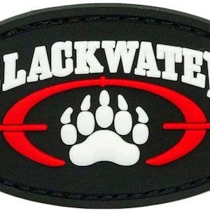 Blackwater security patch 2.5 inch - hook fastener pvc rubber -B5