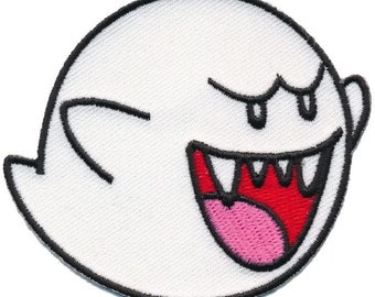 Ghost Boo Super Mario Game 3.0 Inch Iron on sew on Patch