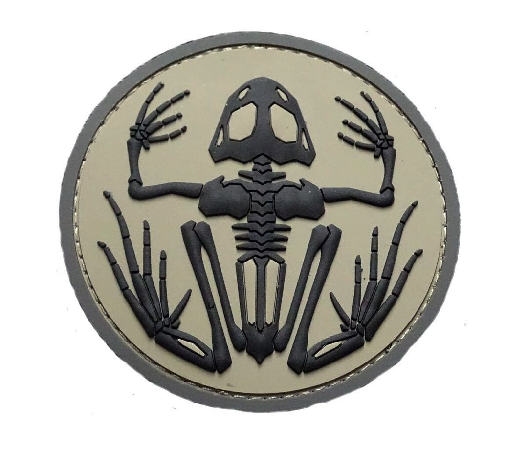 Frog Patch Pvc Bone Frog 3.0 Inch Patch (PVC) - Etsy