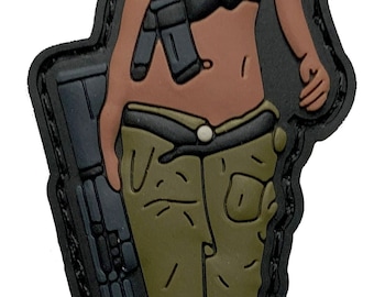 Titty Twister Chica Airsoft PVC Cosplay Patch (Verde - Foto 13