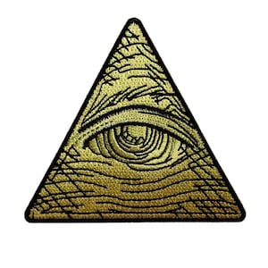 Eye of Providence Embroidered Patch: Egyptian Masonic Pyramid - 3.0 Inch