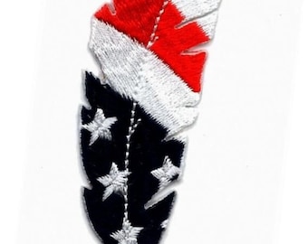Buy Feather USA Flag Feathers Patriotic Tactical 4.0 Inch Patch (red/white) Hook Fastener Online In India - Foto 3