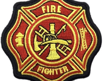 Firefighter Axe Ladder Embroidered Patch (3.0 X 3.0 inch) FP5