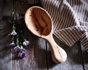 Farmhouse Scoop, Natural Wood, Wooden Scoop, Handmade Wood Scoop, Soup Ladle, Wooden Ladle, Wooden Spoon, Custom Wood Spoon, Hand Carved