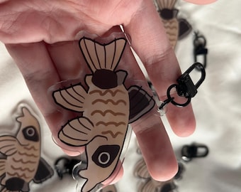 Panda Corydoras Acrylic Keychain