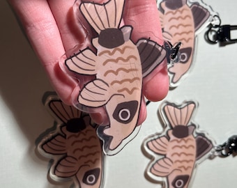 Panda Corydoras Acrylic Keychain