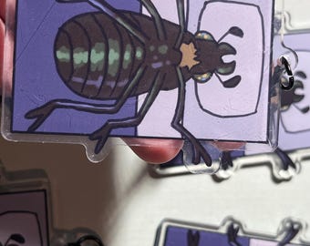 Gregor Samsa Kafkaesque Actylic Keychain: Classic Literature Keychain