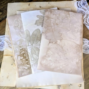 Eco Print Natural Dye Book Making and Junk Journal Signatures