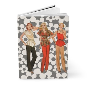 Hardcover Journal Retro 1980s Fashion Personal Writing Diary Journaling Notebook Gift for Her School or Office Agenda Planner Dream Diary