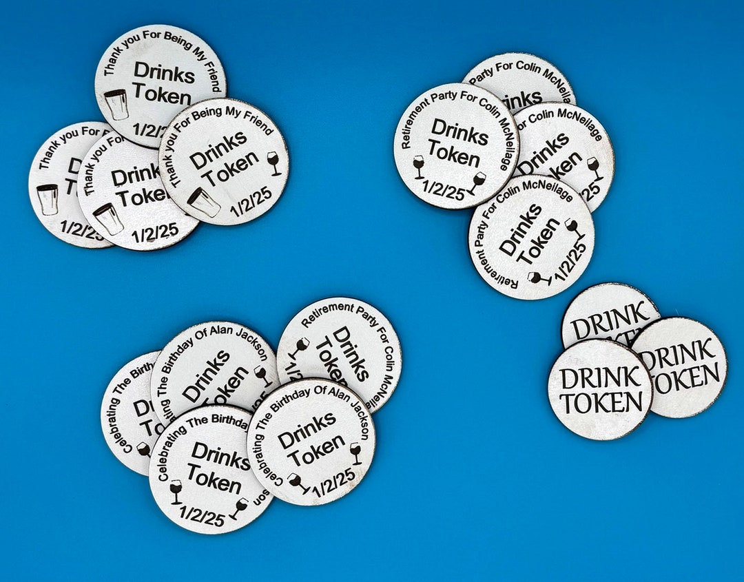 Drinks Tokens for Any Occasion - Etsy
