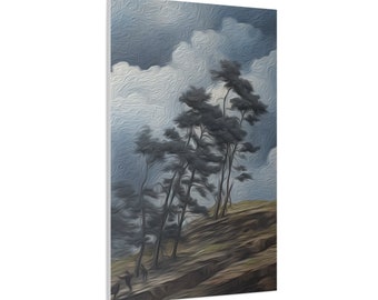 Peinture sur toile Stormy Skies - Art dramatique par temps orageux