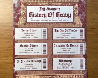 Best Valentine's Day Gift - Special Custom Event Memories Poster “Gothic” Version *PHYSICAL POSTER Customized and Shipped to YOU!*
