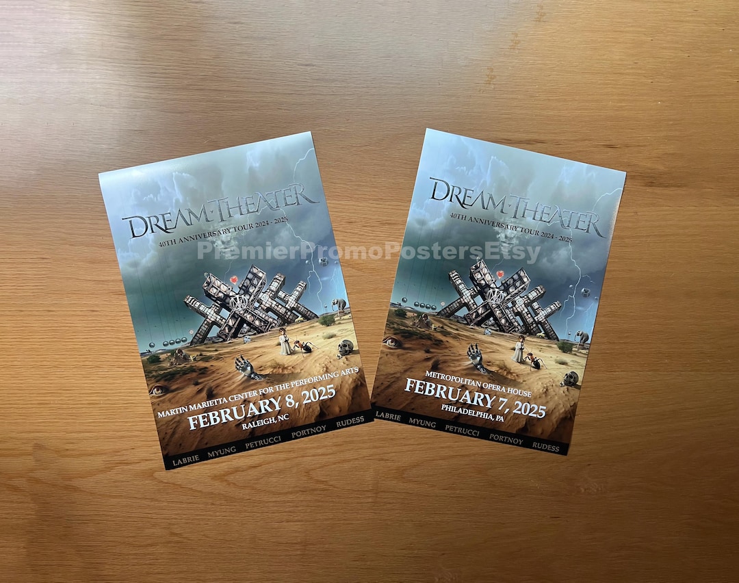 DREAM THEATER 40th 武道館限定ポスター Dream Theater Anniversary Tour 2025 Unique Dated Concert Event