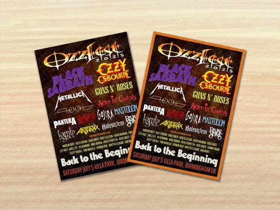 Back to the Beginning Black Sabbath Ozzy Osbourne 2025 Vintage