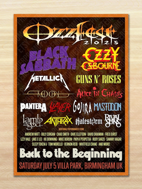 Back to the Beginning Black Sabbath Ozzy Osbourne 2025 Vintage