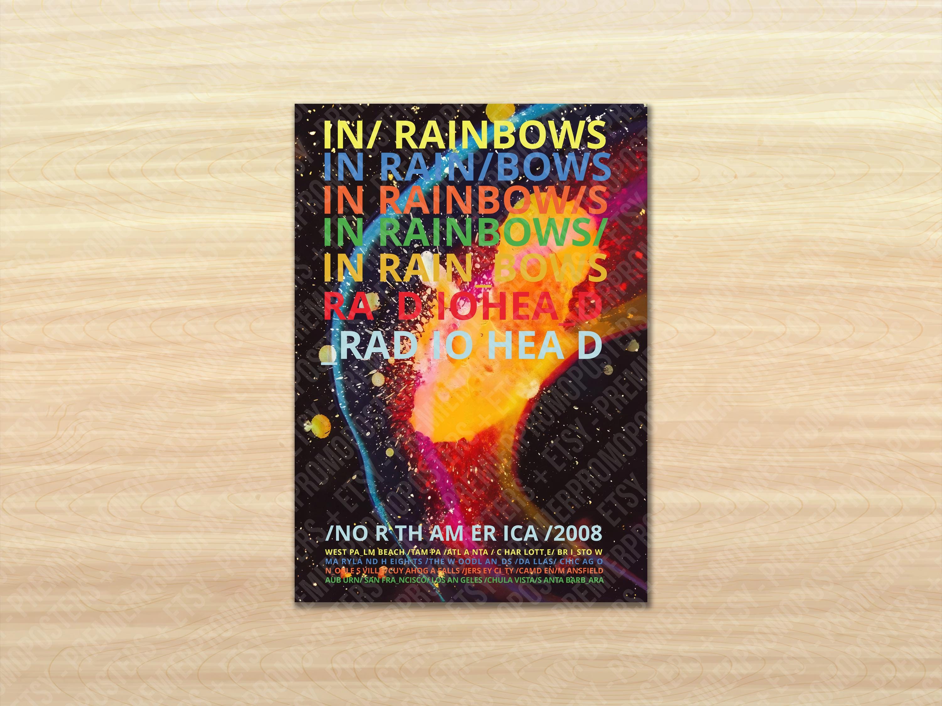 Radiohead 2008年来日ツアーT made in USA RADIOHEAD IN RAINBOWS TOUR 2008 BLACK T SHIRT, black tee | eBay
