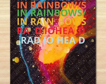 RADIOHEAD JAPAN TOUR 2008 ツアー限定ポスター額付き RADIOHEAD LIVE 2008 Japan tour flyer x6 Thom Yorke KID A OK
