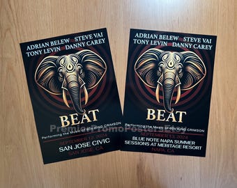 BEAT Tour 2024 Unique Dated Concert Event Show Poster - All shows available!!