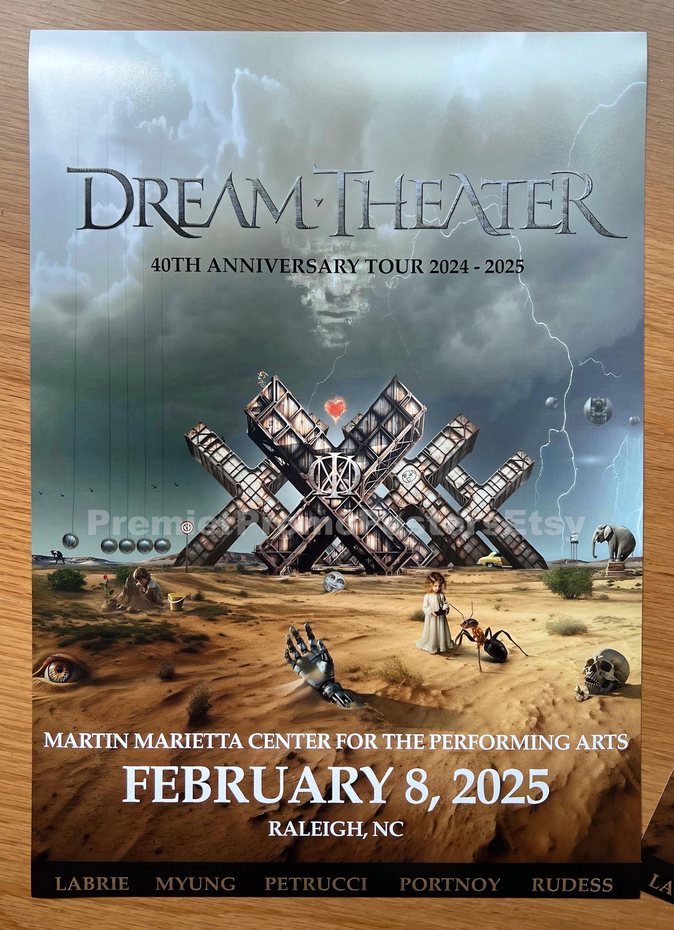 Dream Theater Anniversary Tour 2025 Unique Dated Concert Event