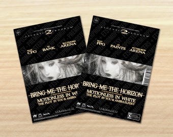 Bring Me The Horizon 2026 USA Ascension Program 2 Promo Unique Dated Concert Show Poster - All dates from North American Tour available!