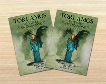 Tori Amos 2026 In Times Of Dragons Unique Dated Concert Show Poster - All dates from North American Tour available!