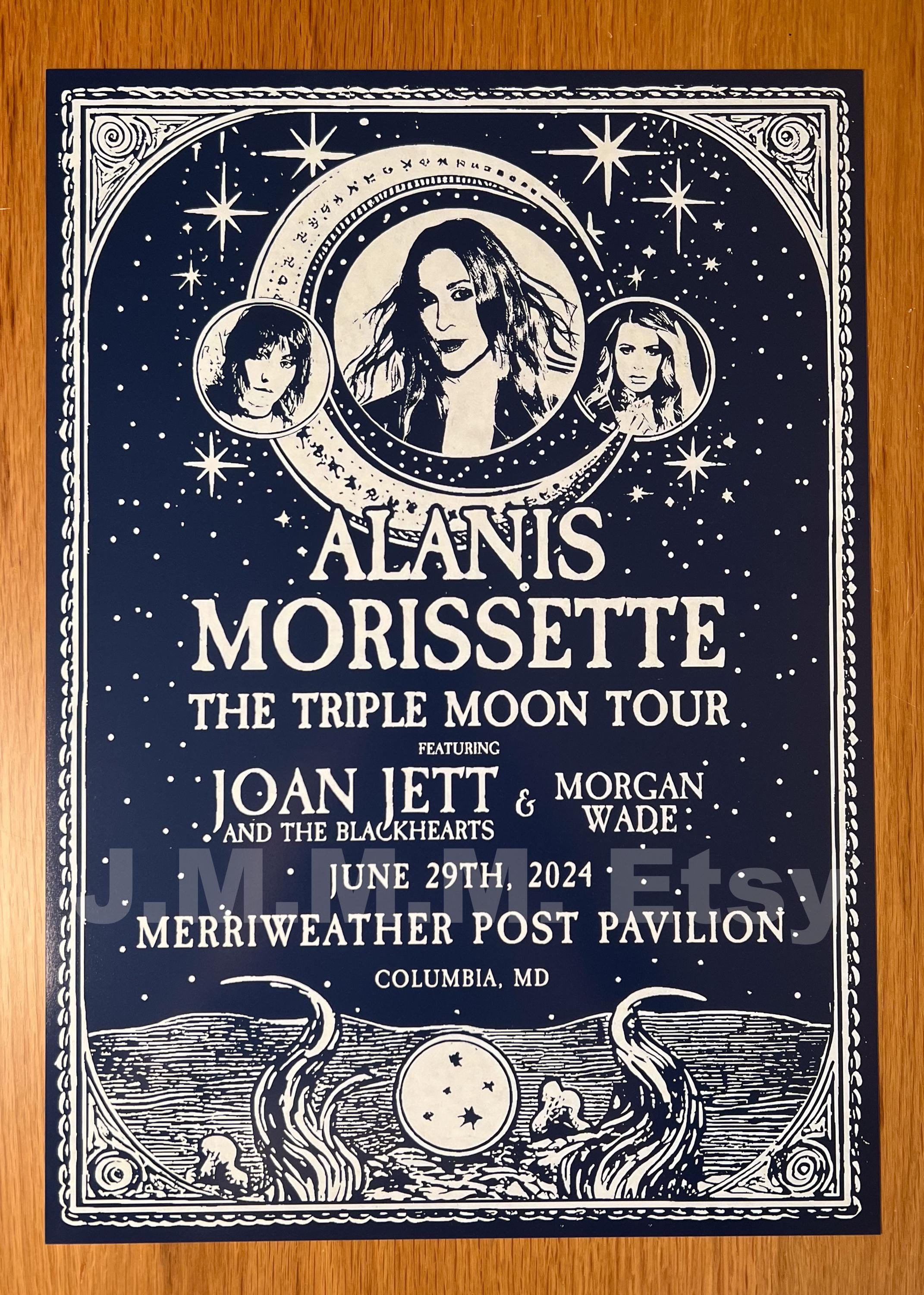 Alanis Morissette 2024 Unique Dated Show Poster From the Triple