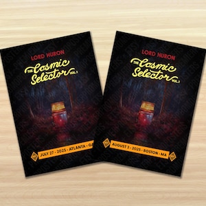 Lord Huron 2025 Cosmic Selector Tour Unique Dated Show Poster - All dates from North American Tour available!