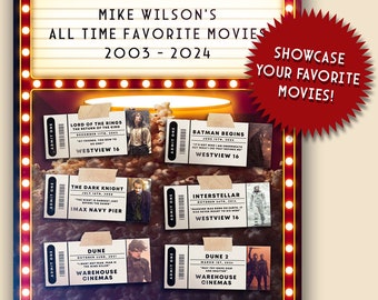 Custom Event Memories Poster "Popcorn" Version *DIGITAL FILE VERSION*
