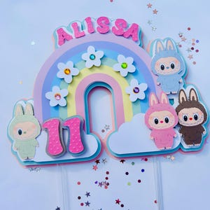 Labubu Cake Topper, Labubu Topper,  monsters cake topper