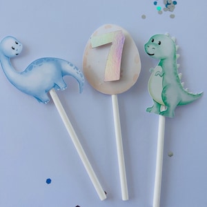 Dinosaur cupcake toppers, 12 dinosaur cupcake topper , dinosaur party decor