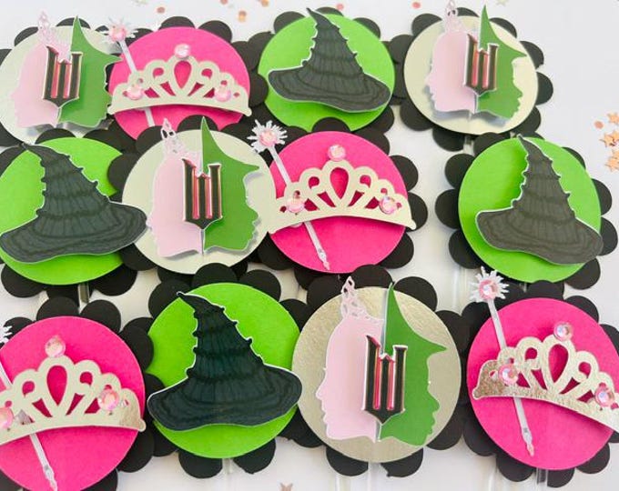 Wicked Cupcake Toppers, Wicked Toppers, Wicked Cake Topper, Wicked ...
