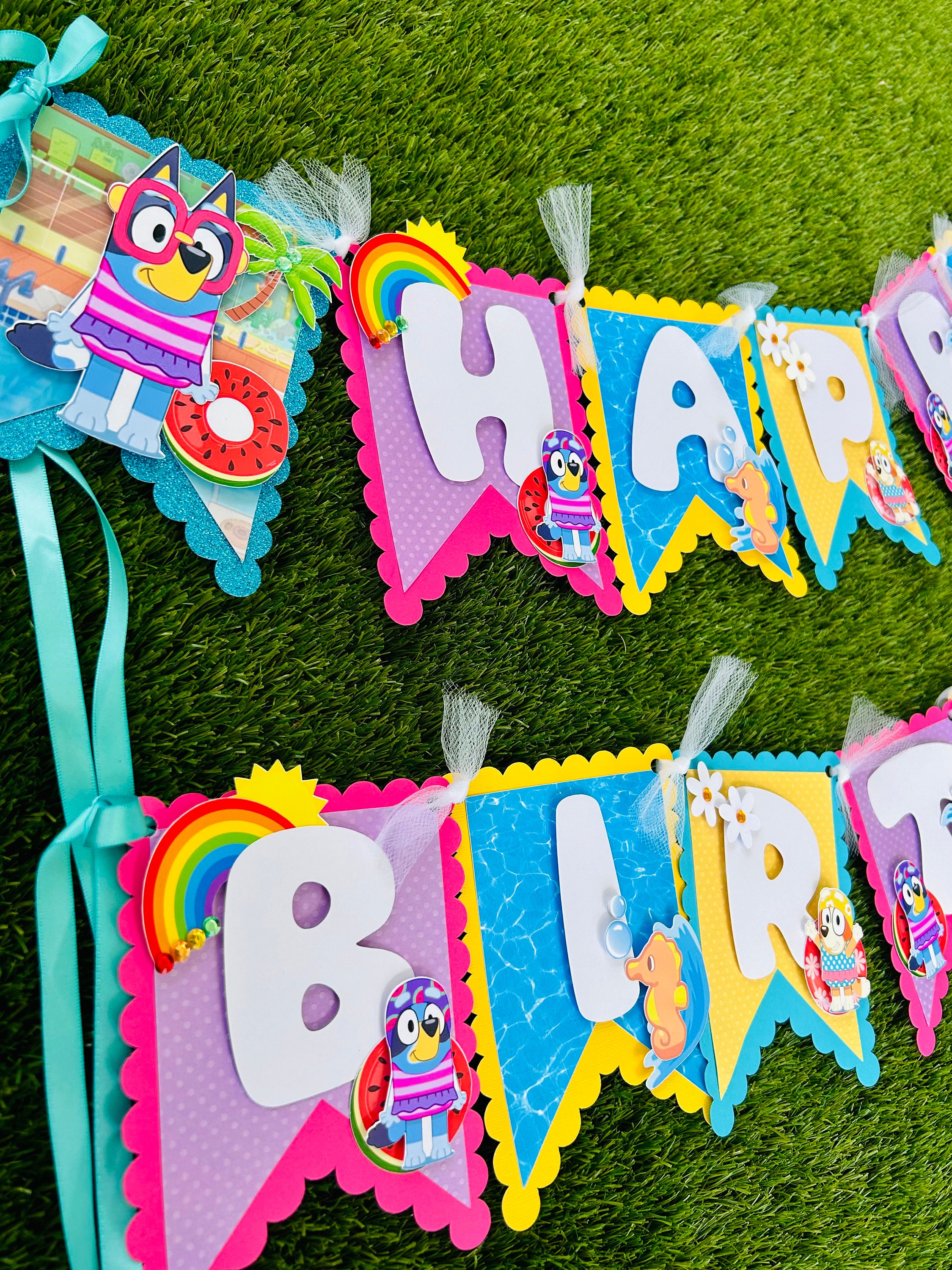 Bluey Birthday banner