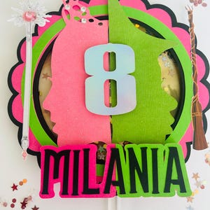 Wicked Cake Topper, Wicked Cake Shaker , Wicked the Musical topper, Wicked Party Decoration
