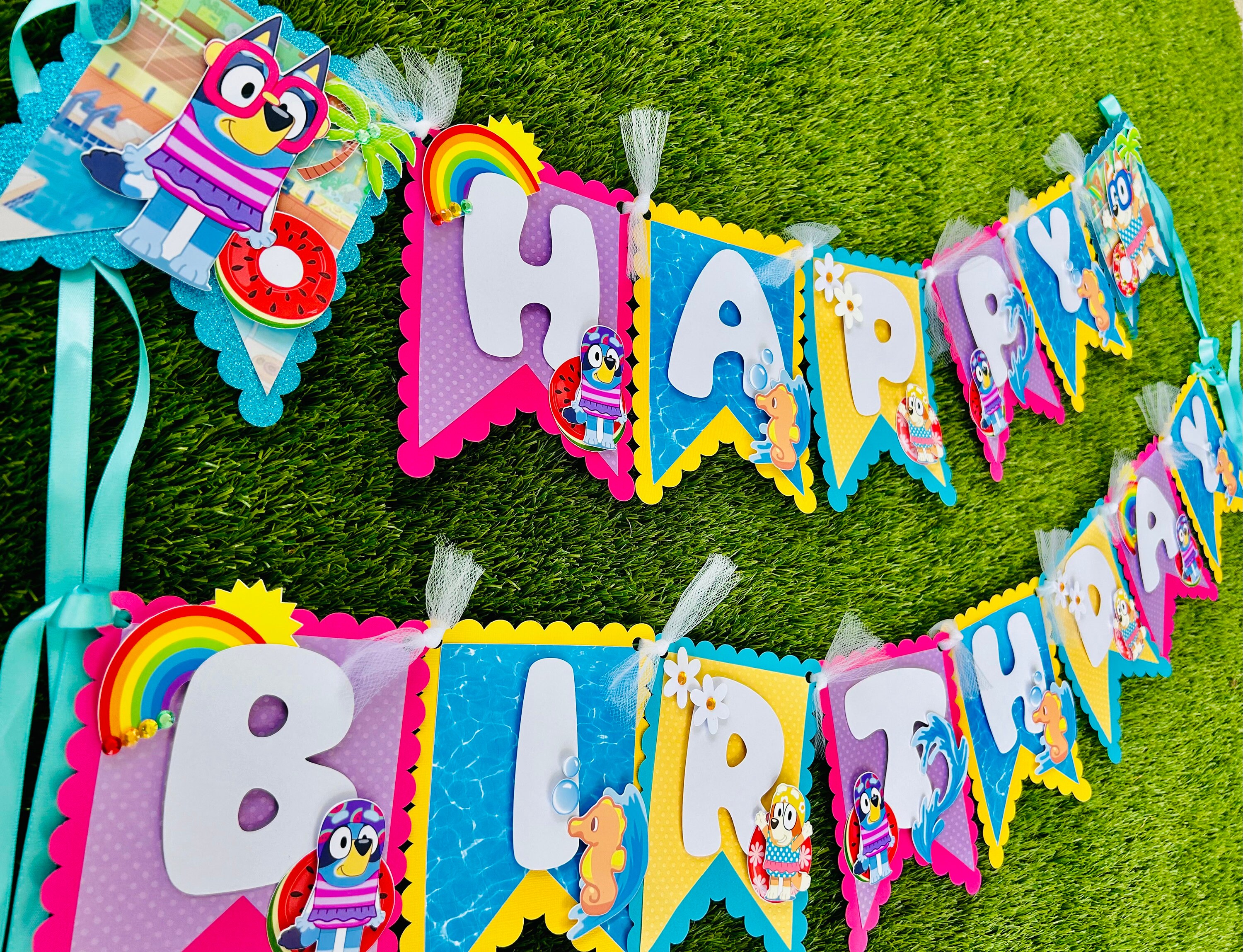 Bluey Birthday banner