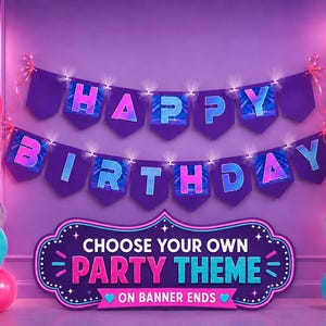 KPOP banner| Custom K-Pop Birthday Banner | Personalized Happy Birthday Pennant Banner | Any Theme Party Banner | Karaoke Banner