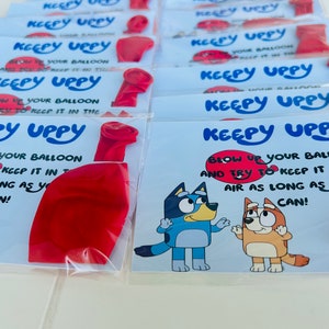 Bluey Keepy Uppy, Bluey party favors, Bluey, Keepy uppy party favors , Bluey Party, 12 per order