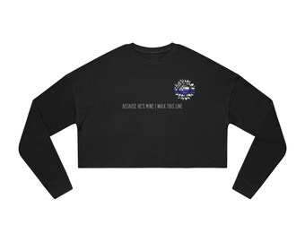 Because He&#39;s Mine LEOW Women&#39;s Cropped Sweatshirt