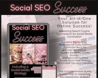 Social Media SEO: SEO Mastery | Guide for Social Media | online domination | PLR & Master Resell Rights |Social Media Strategy included.