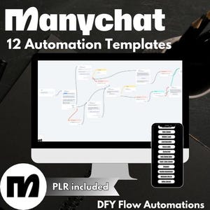 Manychat Automation Flows- Boost Engagement & Sales! Includes PLR and MRR Rights, Perfect for Lead Generation, Resell for Profit!