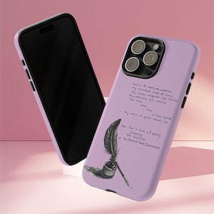 Obmann der gequälten Dichter Abteilung Tough Case | Langlebiger Telefonschutz | Musik-Liebhaber-Geschenk | Poetisches Design | Fan-inspiriert | Einzigartiger Stil