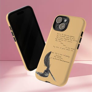 Obmann der gequälten Dichter Abteilung Tough Case | Langlebiger Telefonschutz | Musik-Liebhaber-Geschenk | Poetisches Design | Fan-inspiriert | Einzigartiger Stil