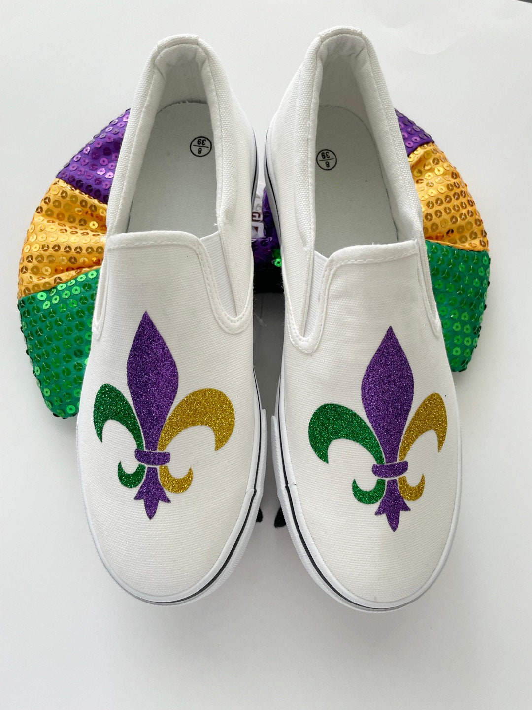 Kids's Mardi Gras Glitter Sneaker