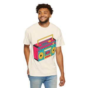 Retro tape recorder Unisex Garment-Dyed T-shirt