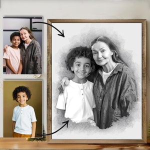 Add Deceased Loved One to Photo - Memorial Gift for Father - Passed Away Person to Picture - Add Person to Photo - Combine Merge Photos