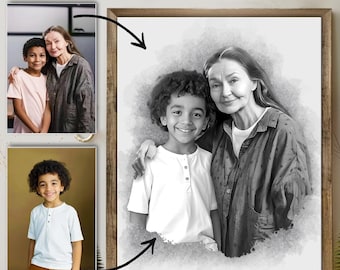 Add Deceased Loved One to Photo - Memorial Gift for Father - Passed Away Person to Picture - Add Person to Photo - Combine Merge Photos