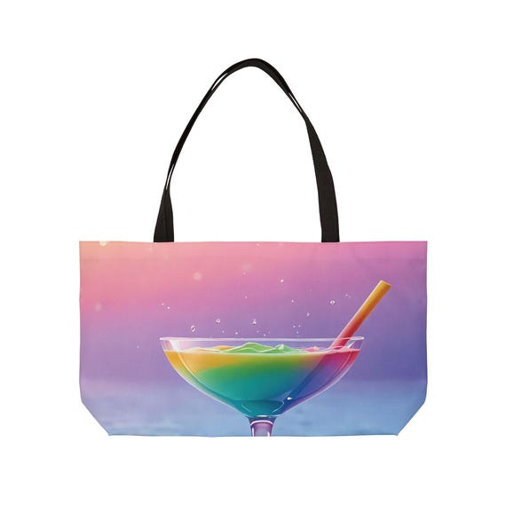 Rainbow weekender bag sale