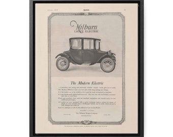 1919 Milburn Electric Ad Gallery Canvas Wraps, Vertical Frame 11" X 14"