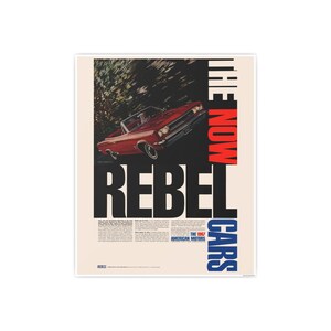 1967 American Motors Rebel fotokunstpapier poster verkrijgbaar in 16 x 20