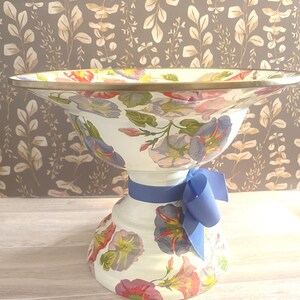 MACKENZIE CHILDS Morning Glory compote. image 4