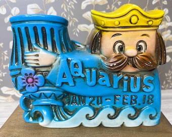 Vintage Zodiac Bank-Aquarius 1960's-70's